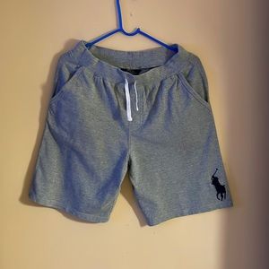 Big Kids Large Gray Polo Shorts